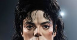 Stylized portrait of Michael Jackson showcasing intricate detailing and ultra noise reduction techniques in digital art.