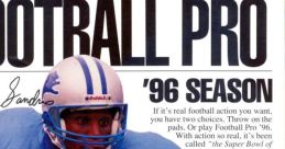 Front Page Sports: Football Pro '96 Season - Video Game Video game from Front Page Sports: Football Pro '96 Season for