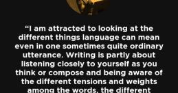 I Am an Utterance; the Remainder of My Being Is Merely an Adjunct