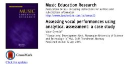 I’m a Purveyor of Vocal Performances