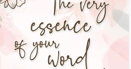 I Am the Very Essence of What You Seek