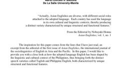 Jovial, Inviting, Affable, and Proficient. Communicates in Both Philippine English and Tagalog