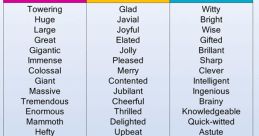 Adaptable, Amiable, Congenial, Lucid, Agreeable, Alluring, Robust, and Jolly Type your text to hear it in the Adaptable,