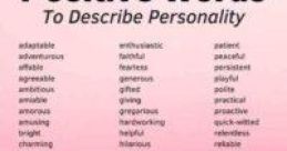 I Am Ever-changing, Magnetic, Full of Vigor, Lively, and Suave