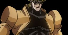 Dio Brando showcases his iconic look with dramatic attire, embodying the powerful presence of the English Dub AI voice.