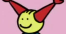Sophie from ToddWorld, cheerful character with playful red horns and blue dress, set against a colorful background.