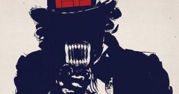 Cover art for "Evil Empire" featuring a dark figure symbolizing authority, with bold red text and a striking design.
