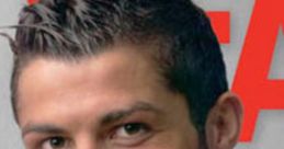 Cristiano Ronaldo smiling confidently, showcasing his signature style and charisma on a magazine cover.