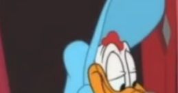 Miss Prissy from Looney Tunes, posing playfully with a playful smirk, dressed in a blue bonnet and apron.