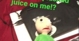 Baldi got splashed juice