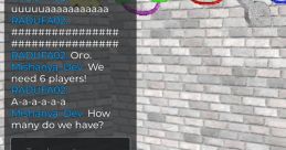 Baldi character in a chat room discussing player needs for Dagames' "You're Mine" gameplay. Interaction highlights excitement.