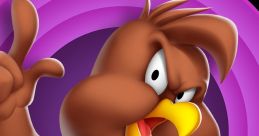 Henery Hawk from Looney Tunes World Of Mayhem, depicted with a mischievous expression and vibrant background.