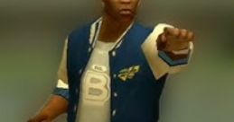 Damon West from Bully, striking a confrontational pose in a blue varsity jacket, embodies the spirit of iconic quotes.