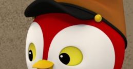 Deputy Peck from Sheriff Callie's Wild West, a cheerful red bird in cowboy attire, ready for adventurous fun.