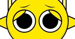 Yellow cartoon character with large eyes and a sad expression, symbolizing emotions in "Самый топ Спрунки Саймона.