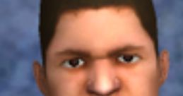 Luis Luna character from BULLY, displaying a serious expression with a blue shirt and a distinctive hairstyle.