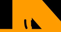 Playful orange letter 'A' design on a black background, embodying the creative spirit of REN TV programming.