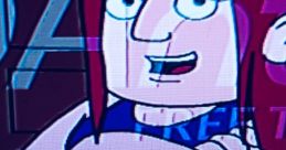 Emily Lewis, Micro's friend, with a confident smile, showcasing her unique personality and style in a colorful animated setting.