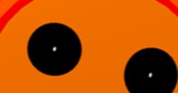 Cheerful orange character with a large black mouth and eyes, representing creativity at Plownouse Studios Inc. Voice (NEW).