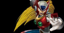 Zero from Marvel vs. Capcom strikes a dynamic pose, showcasing his signature green energy attack and vibrant armor design.