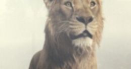 Majestic lion character representing Mufasa in a cinematic landscape, showcasing strength and leadership.