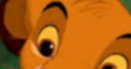 Smiling cartoon lion character, inspired by Simba from The Lion King, voiced by Jonathan Taylor Thomas in classic film.