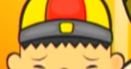 Ming from Chuck E. Cheese's Party Games looking disappointed in his colorful cap and attire, set against a vibrant background.