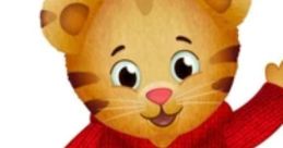 Daniel Tiger Jr. in a red hoodie and sneakers, waving happily, embodying friendship and playful adventures for kids.