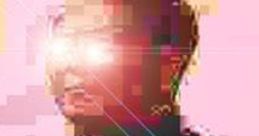 Pixelated figure with glowing eyes, symbolizing intense emotion or reaction, relevant in discussions about racism and societal issues.