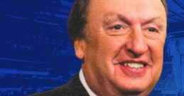 Sam Rosen smiling while holding a microphone, known for his work as a sports commentator and broadcaster.
