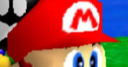 Classic Mario character design in vibrant colors, showcasing his iconic hat and overalls in a playful environment.