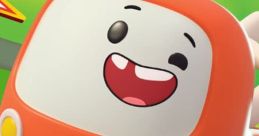 Freddie from Cory Carson smiles cheerfully in a vibrant cartoon landscape, embodying fun and adventure for kids.