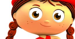 Wonder Red from "Super Why!" in vibrant costume with roller skates, ready for an adventure in the world of stories.