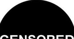 Censored graphic with bold white text on a black circle, emphasizing restricted or sensitive content in discussions.