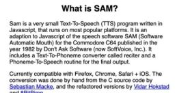 Sam (Software Automatic Mouth) -