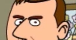 Animated character expressing frustration, saying "Dude, stop! Let me go!" in a humorous scene.