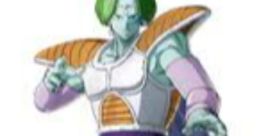 Zarbon from Dragon Ball, showcasing his confident pose and distinctive green hair, represents Sparking Zero quotes.