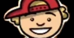 Billy Spunkygal, a cheerful cartoon character with a red cap and striped shirt, exuding fun and positivity.