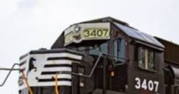 Norfolk Southern geep locomotive 3407 in action, showcasing Jamestheredengine production quality in rail transport.