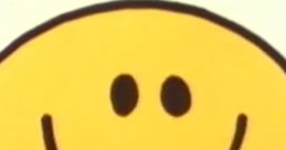 Cheerful Mr. Men character with a bright yellow smiling face, conveying joy and positivity in storytelling.