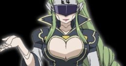 Witch Regret from Edens Zero showcases her striking appearance with a confident pose and unique outfit design.