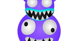 Playful Morphy Worphy character with bright purple colors, large eyes, and a mischievous grin showcasing its fun personality.