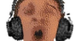 Person wearing headphones, expressing excitement or surprise, related to "Principal of the Thing (By AmegaCore).