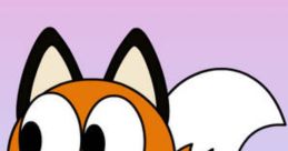 Manny from Mushy-Mushy (2022) is a cheerful orange fox character with a fluffy tail, set against a pastel background.