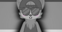 Stylized character with gray fur, sunglasses, a cap, and casual attire, embodying the Rocky Wacky Voice vibe.