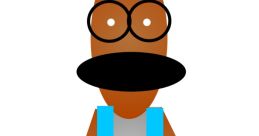 Cheerful character with glasses and an apron, embodying the quirky spirit of Demo!Gluten Tooten. Fun and playful design.