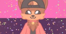 Burgey Wurgey Voice (OLDER) character in a colorful background, wearing a cap and casual outfit with playful features.