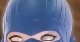 A sleek, blue character with a mask, symbolizing innovation and technology in voice testing solutions.