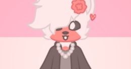 Cute character design with white hair, pink accents, and a trendy outfit, perfect for a "Chiney Winey (Screaming Version)" theme.