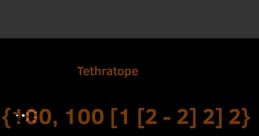 Tethratope [Wonderland]